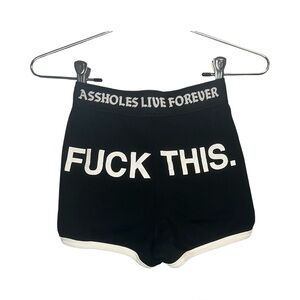 ALF Sassy Black and White Booty Shorts